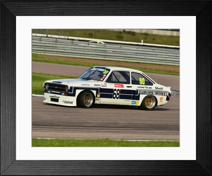 Framed Print : CJ6 1732 Mark Wright, Ford Escort Framed Print : CJ6 1732 Mark Wright, Ford Escort