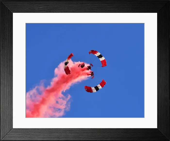 Framed Print : CM10 9741 Red Devils, Parachute display team Framed Print : CM10 9741 Red Devils, Parachute display team
