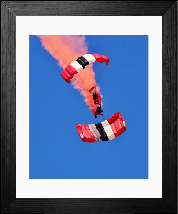 Framed Print : CMA 2713 Red Devils, Parachute Display Team Framed Print : CMA 2713 Red Devils, Parachute Display Team