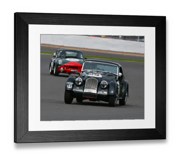 Framed Print : CJ6 2957 Simon Gurney, Morgan Plus 4, PGP 123