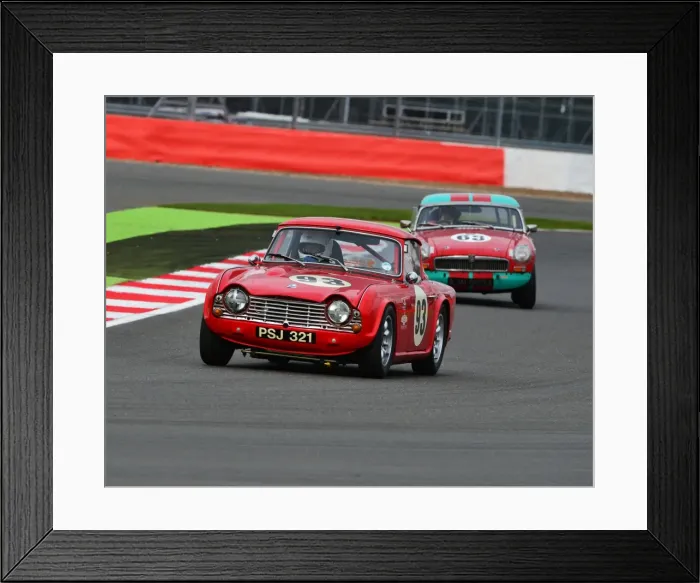 Framed Print : CJ6 3021 Tony Slingo, Triumph TR4, PSJ 321 Framed Print : CJ6 3021 Tony Slingo, Triumph TR4, PSJ 321