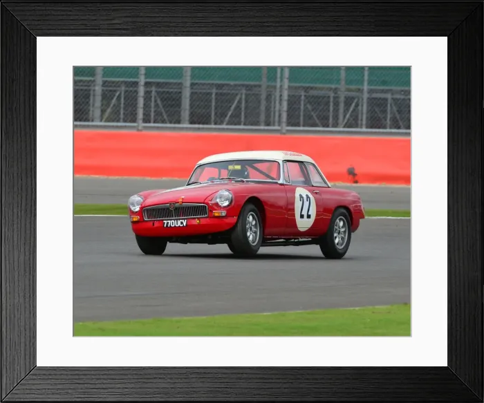 Framed Print : CJ6 3027 Tom Smith, MG B, 770 UCV Framed Print : CJ6 3027 Tom Smith, MG B, 770 UCV