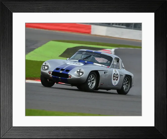 Framed Print : CJ6 3152 Robert Cull, TVR Grantura Mk III Framed Print : CJ6 3152 Robert Cull, TVR Grantura Mk III