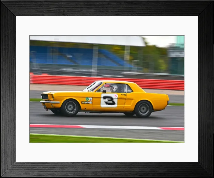 Framed Print : CM11 4417 Peter Hallford, Ford Mustang