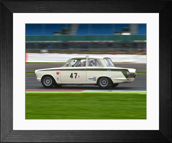 Framed Print : CM11 4432 Nigel Cox, Ford Lotus Cortina Framed Print : CM11 4432 Nigel Cox, Ford Lotus Cortina