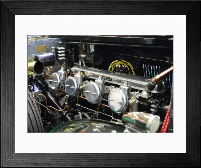 Framed Print : CJ6 3794 Bentley Straight Eight engine Framed Print : CJ6 3794 Bentley Straight Eight engine