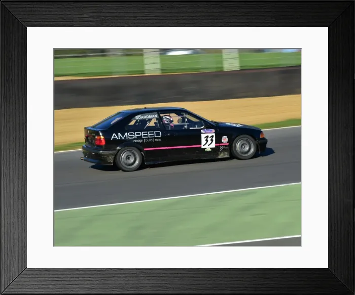 Framed Print : CM11 5661 Chris Boardman, Arran Moulton-Smith, BMW 318Ti