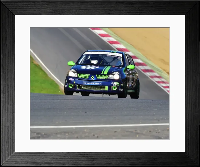 Framed Print : CM11 5977 Ryan Calvey, David Banks, Renault Clio Framed Print : CM11 5977 Ryan Calvey, David Banks, Renault Clio