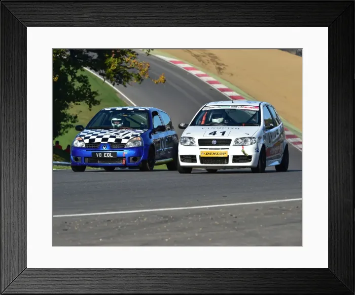 Framed Print : CM11 5987 Giles Billingsley, FIAT Punto Abarth, Richard Thurbin, Renault Clio 182 Cup Framed Print : CM11 5987 Giles Billingsley, FIAT Punto Abarth, Richard Thurbin, Renault Clio 182 Cup