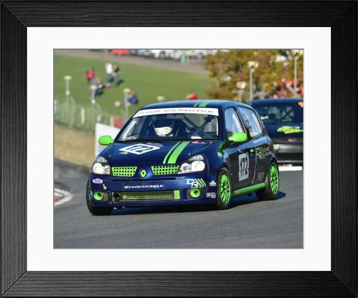 Framed Print : CM11 6089 Ryan Calvey, David Banks, Renault Clio Framed Print : CM11 6089 Ryan Calvey, David Banks, Renault Clio