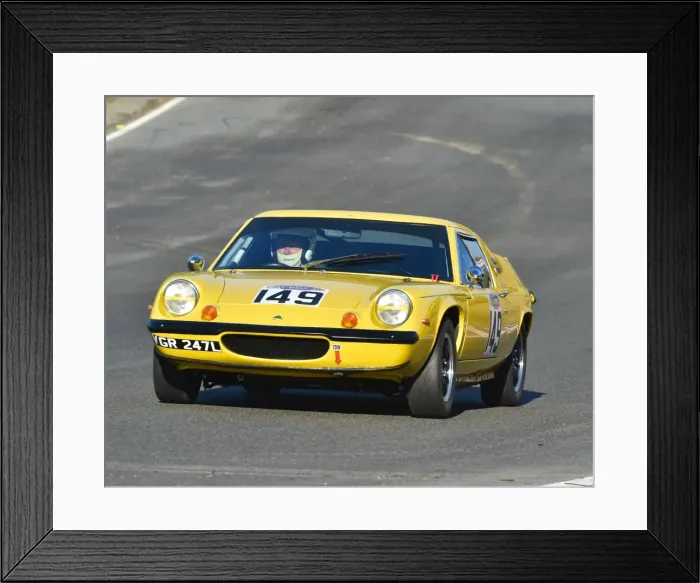 Framed Print : CM11 5803 Malcolm Johnson, Lotus Europa Twin Cam, VGR 247 L Framed Print : CM11 5803 Malcolm Johnson, Lotus Europa Twin Cam, VGR 247 L