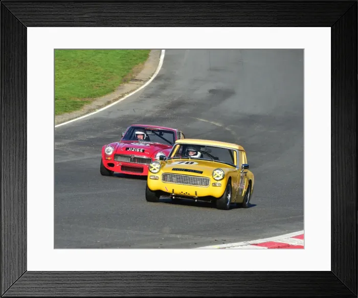 Framed Print : CM11 5861 Richard Byron, Ian Bryon, MG Midget, Mike McBride, MG CGT, J 12165