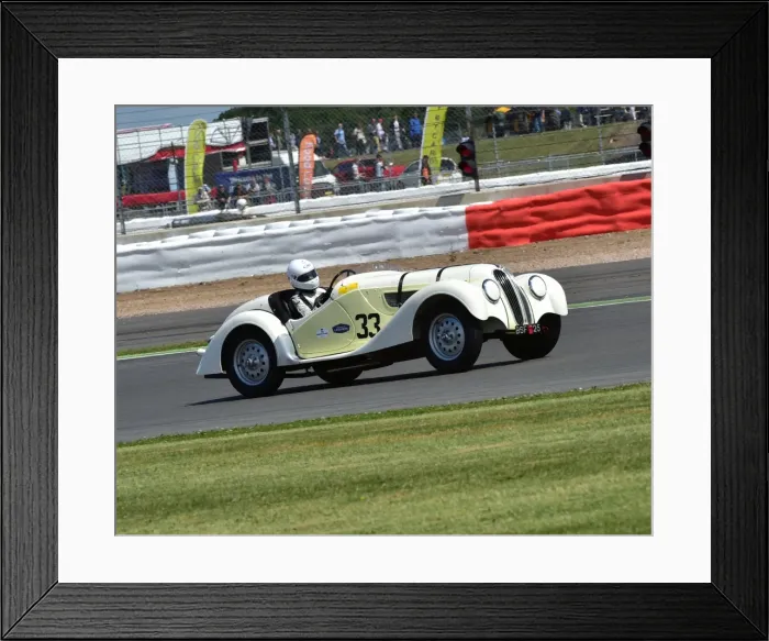 Framed Print : CM9 4152 Neil Perkins,s Stanton, Frazer Nash BMW 328