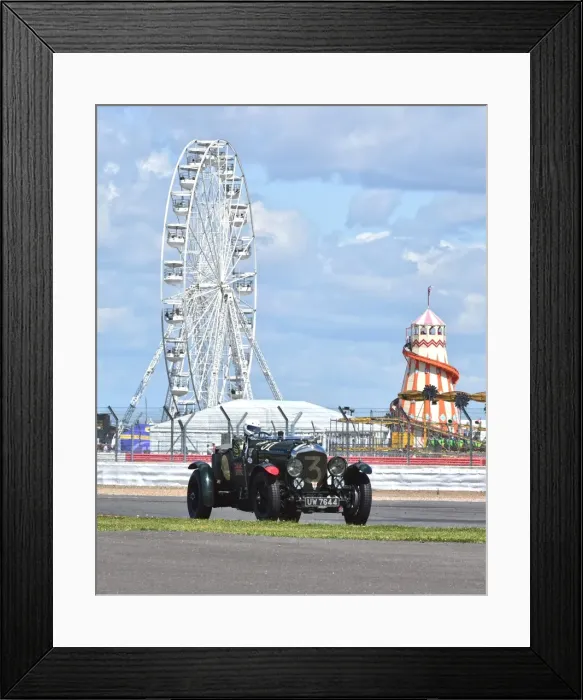 Framed Print : CM9 4183 Stanley Mann, Philip Strickland, Bentley 4Aoe Litre Le Mans