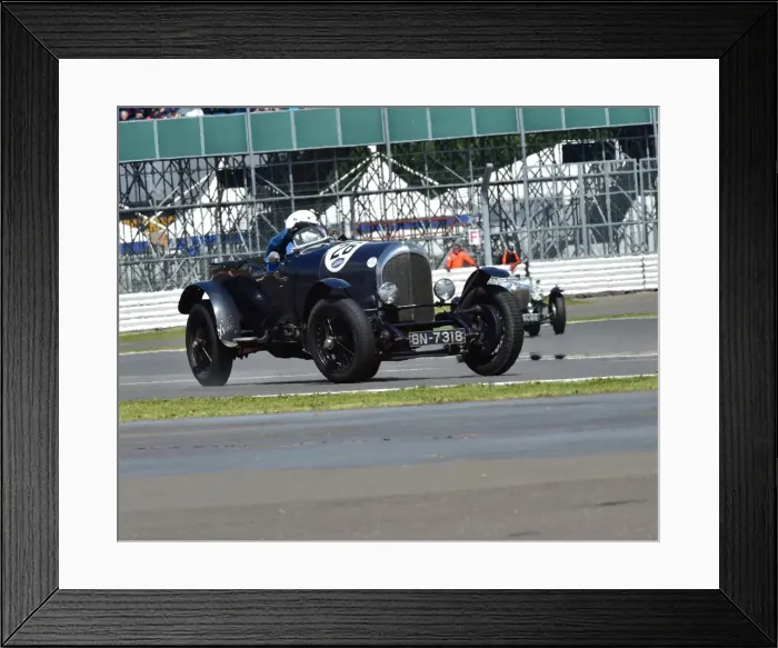 Framed Print : CM9 4230 Jock MacKinnon, Bentley 3 litre tourer