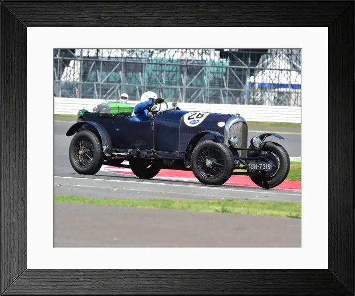Framed Print : CM9 4255 Jock MacKinnon, Bentley 3 litre tourer