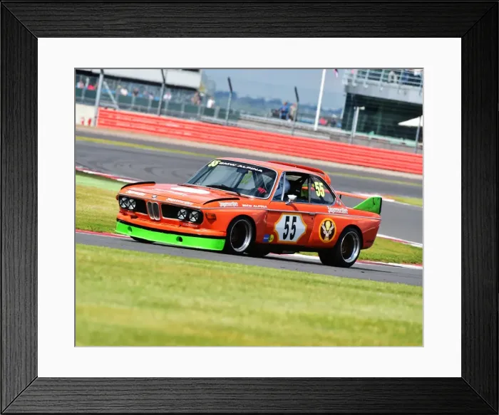 Framed Print : CM9 4516 Patrick Blakeney-Edwards, Peter Mullen, BMW 3-0 CSL, Batmobile