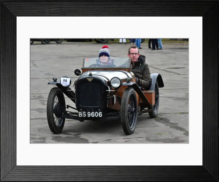 Framed Print : CM11 6691 Miss Kate Burke, Austin 7