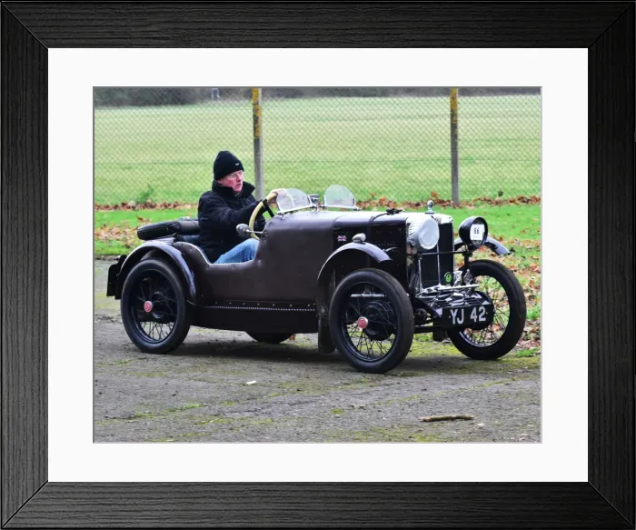 Framed Print : CM11 6645 Richard Walker, MG M Type, YJ 42 Framed Print : CM11 6645 Richard Walker, MG M Type, YJ 42