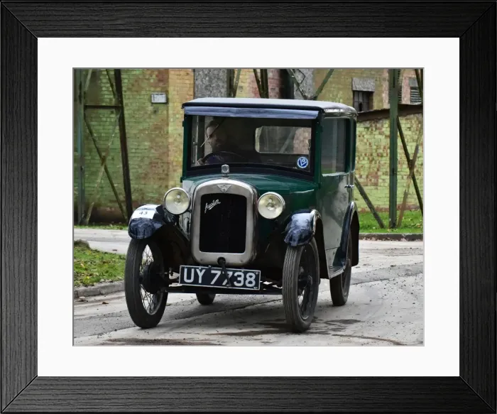 Framed Print : CM11 6779 Miss Madeleine Rose, Austin 7 Saloon Framed Print : CM11 6779 Miss Madeleine Rose, Austin 7 Saloon