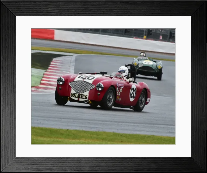 Framed Print : CM9 5567 Nigel Grice, Jonathan Abecassis, Austin Healey 100-4 Framed Print : CM9 5567 Nigel Grice, Jonathan Abecassis, Austin Healey 100-4