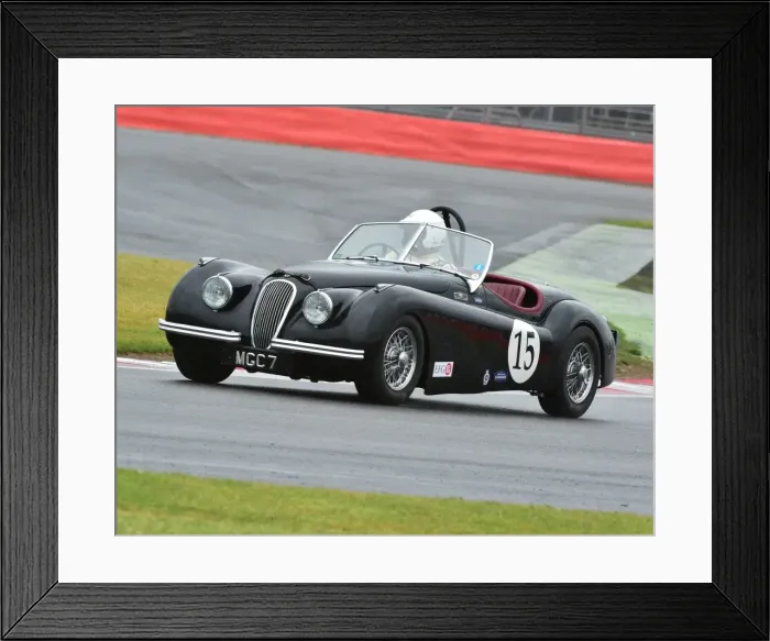 Framed Print : CM9 5581 John Burton, Jaguar XK 120