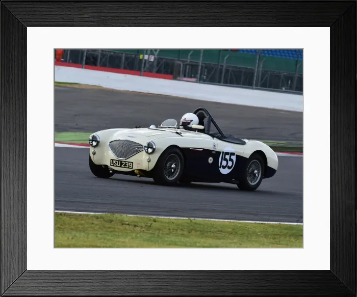 Framed Print : CM9 4648 Graham Robson, Austin Healey 100M Framed Print : CM9 4648 Graham Robson, Austin Healey 100M