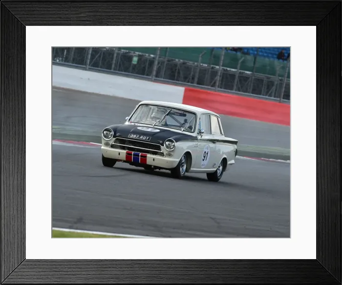 Framed Print : CM9 4703 Arne Berg, Ford Lotus Cortina Framed Print : CM9 4703 Arne Berg, Ford Lotus Cortina