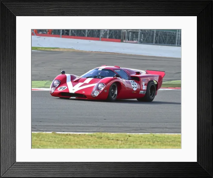 Framed Print : CM9 4723 Paul Gibson, Lola T70 MK3B Framed Print : CM9 4723 Paul Gibson, Lola T70 MK3B