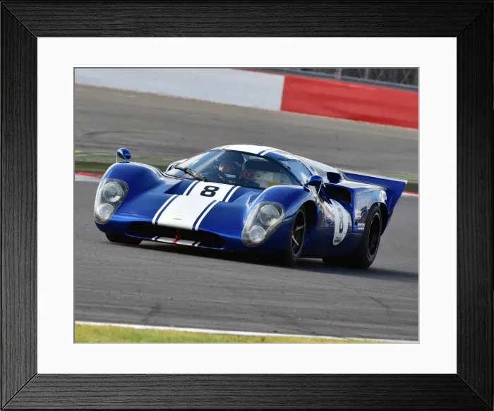 Framed Print : CM9 4727 Richard Meins, Robb Huff, Lola T70 MK3B