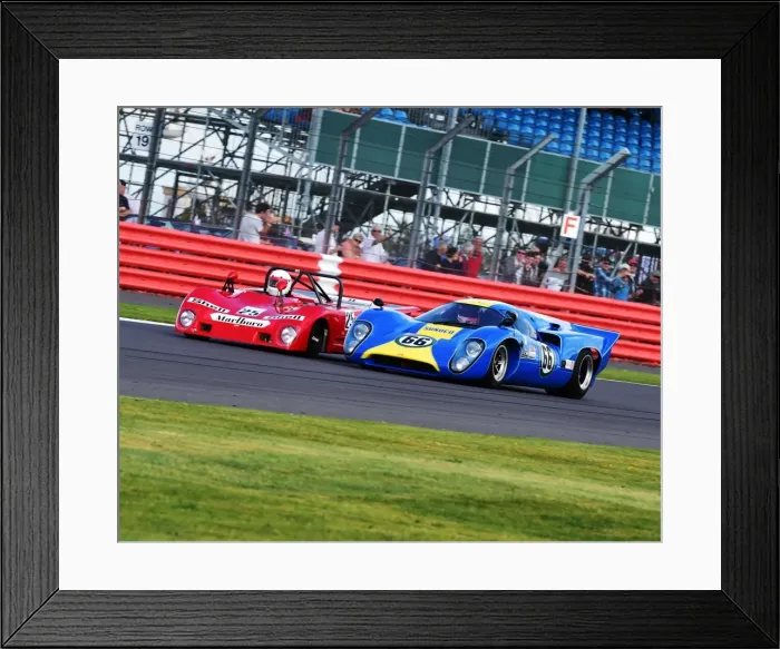 Framed Print : CM9 4765 Mike Donovan, Lola T70 MK3B, Michael Gans, Lola T290
