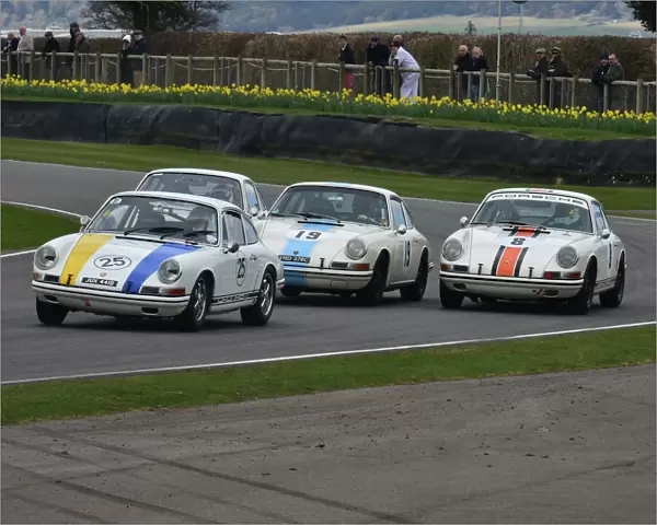 CM6 4563 Chris Harris, Porsche 911, Bill Wykeham, Porsche 911, Simon Bowrey, Porsche 911