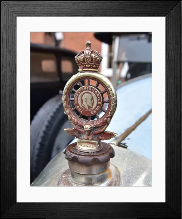 Framed Print : CM11 7305 The Royal Automobile Club, radiator badge Framed Print : CM11 7305 The Royal Automobile Club, radiator badge