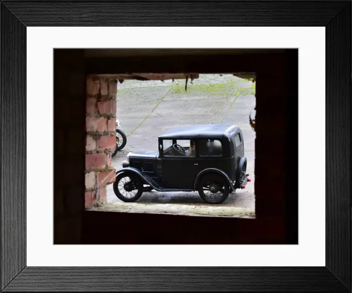 Framed Print : CM11 7477 Miss Madeleine Rose, Austin 7 Saloon Framed Print : CM11 7477 Miss Madeleine Rose, Austin 7 Saloon