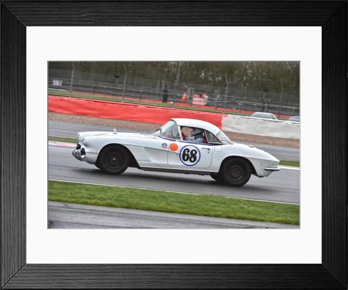 Framed Print : CM11 9337 Charles Clegg, Chevrolet Corvette CI