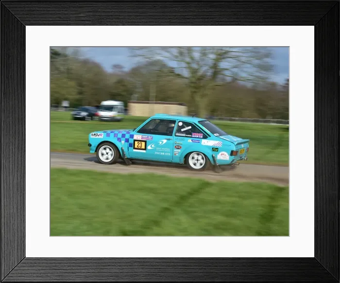 Framed Print : CM11 9896 Mike English, Ford Escort Mk2, WUG 73 X Framed Print : CM11 9896 Mike English, Ford Escort Mk2, WUG 73 X