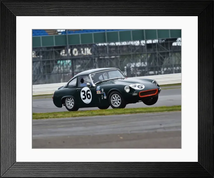 Framed Print : CM12 4530 Brian Small, Ashley MG Midget