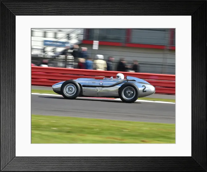 Framed Print : CM12 8068 Rod Jolley, Lister Jaguar Monza