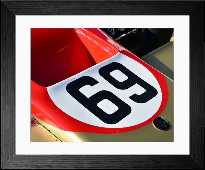 Framed Print : CM12 6934 Albert Clements, Lotus 69 Framed Print : CM12 6934 Albert Clements, Lotus 69