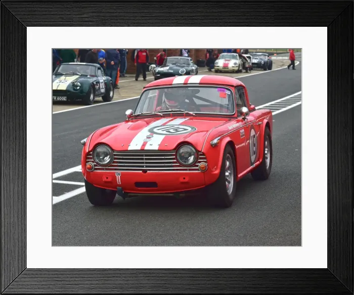 Framed Print : CM13 4028 David Hathaway, Michael Dwane, Triumph TR4A