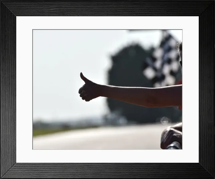 Framed Print : CM13 8900 P1 thumbs up Framed Print : CM13 8900 P1 thumbs up