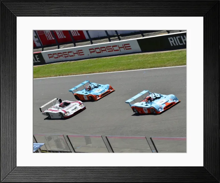 Framed Print : CJ6 5757 A pair of Gulf Mirages and a Porche 936 Framed Print : CJ6 5757 A pair of Gulf Mirages and a Porche 936