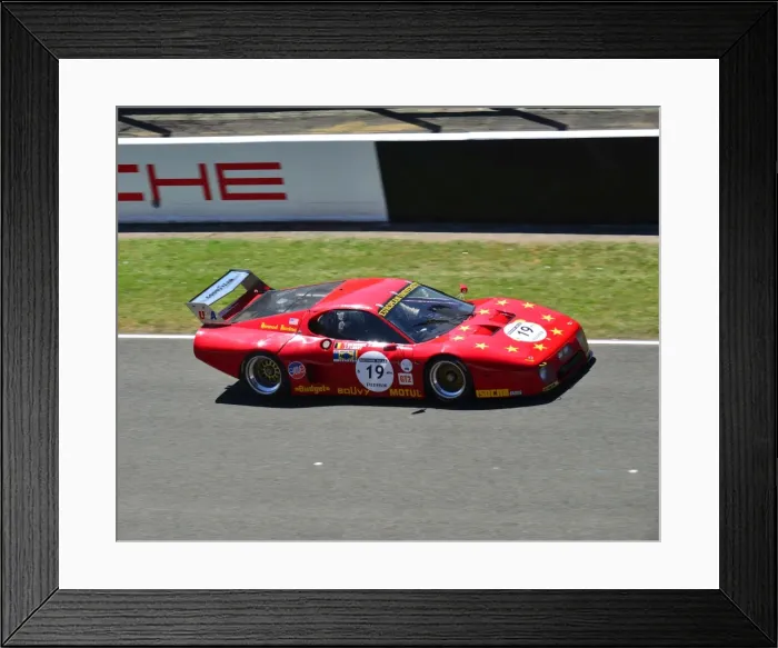 Framed Print : CJ6 5790 Christian Bouriez, Ferrari 512 BB LM
