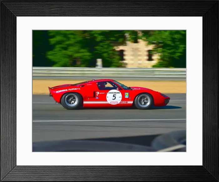 Framed Print : CM14 8152 Marc Doncieux, Ford GT40