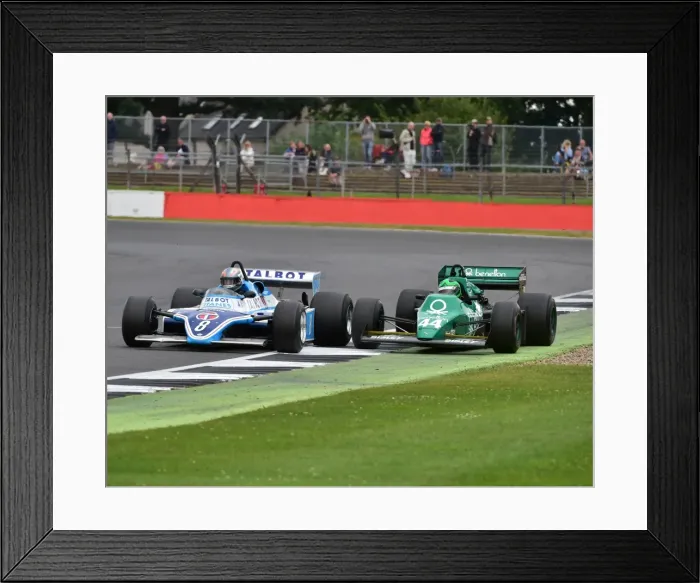 Framed Print : CM15 4167 Rob Hall, Ligier Matra JS17, Martin Stretton, Tyrrell 012 Framed Print : CM15 4167 Rob Hall, Ligier Matra JS17, Martin Stretton, Tyrrell 012