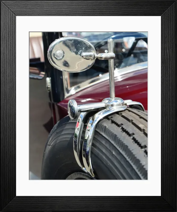 Framed Print : CJ6 6290 Chrome mirror Framed Print : CJ6 6290 Chrome mirror