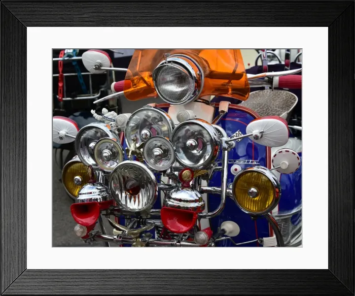 Framed Print : CM15 7513 Lambretta lights Framed Print : CM15 7513 Lambretta lights