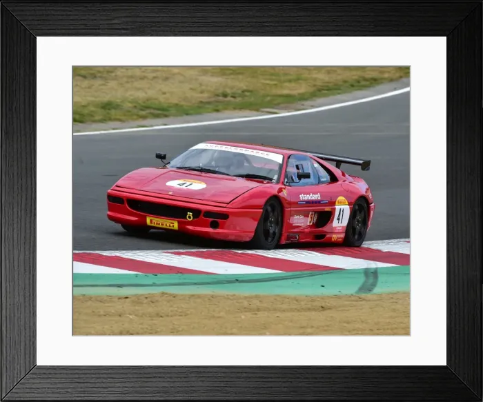 Framed Print : CM15 7575 Tim Mogridge, Ferrari F355 Challenge