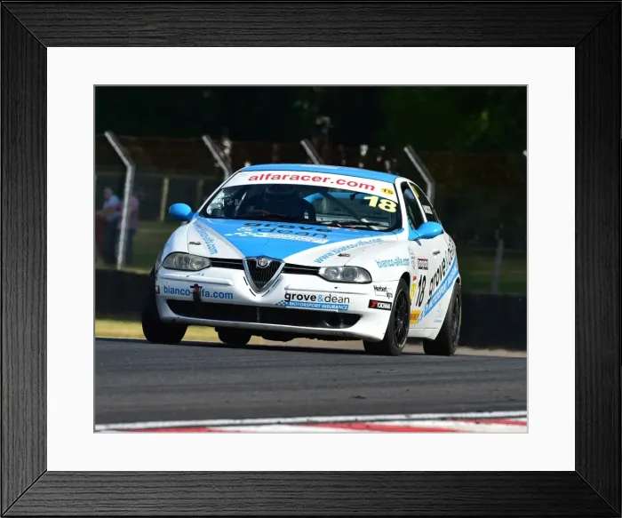 Framed Print : CM15 8418 Andy Hancock, Alfa Romeo 156 Framed Print : CM15 8418 Andy Hancock, Alfa Romeo 156