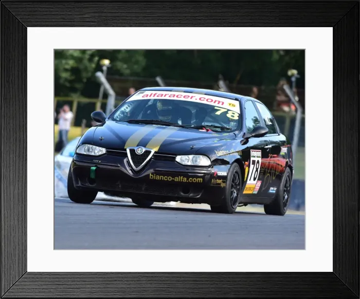 Framed Print : CM15 8357 Tom Hill, Alfa Romeo 156